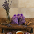 Lavender Sachets - With Petrified Wood